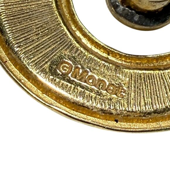 Vintage Necklace Earring Jewelry Lot Napier Monet Bright Red Gold Tone Pierced‎ - Picture 11 of 12